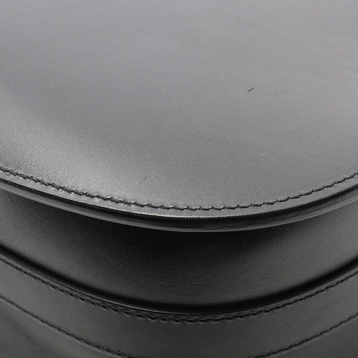 Large Smooth Calfskin Bobby Crossbody Black - Gaby Paris
