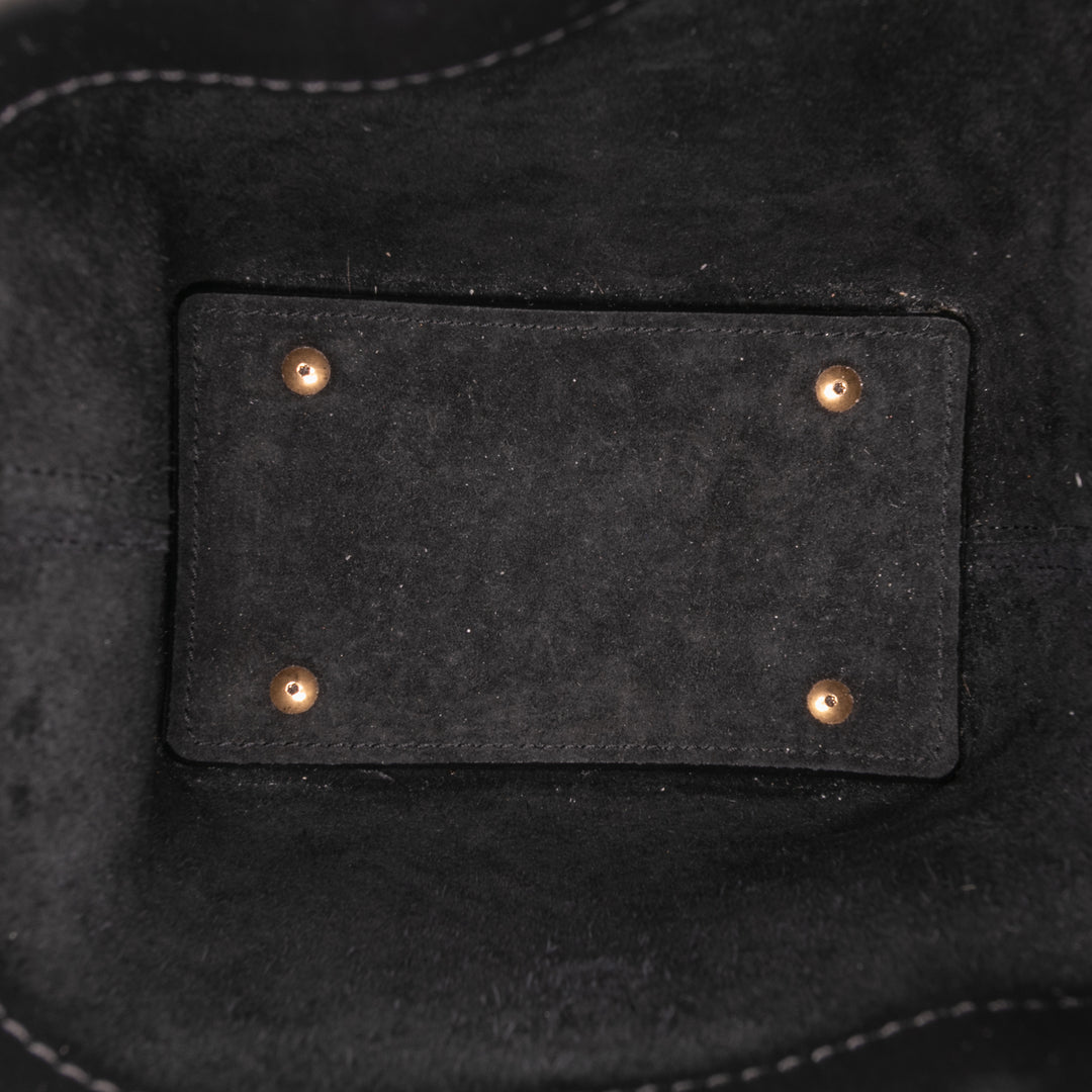 Saint Laurent Mini Shiny Cuir de veau Le 37 Bucket Bag Noir – GABY PARIS Authentique