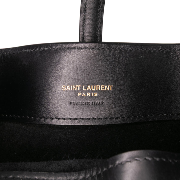 Saint Laurent Mini Shiny Cuir de veau Le 37 Bucket Bag Noir – GABY PARIS Authentique