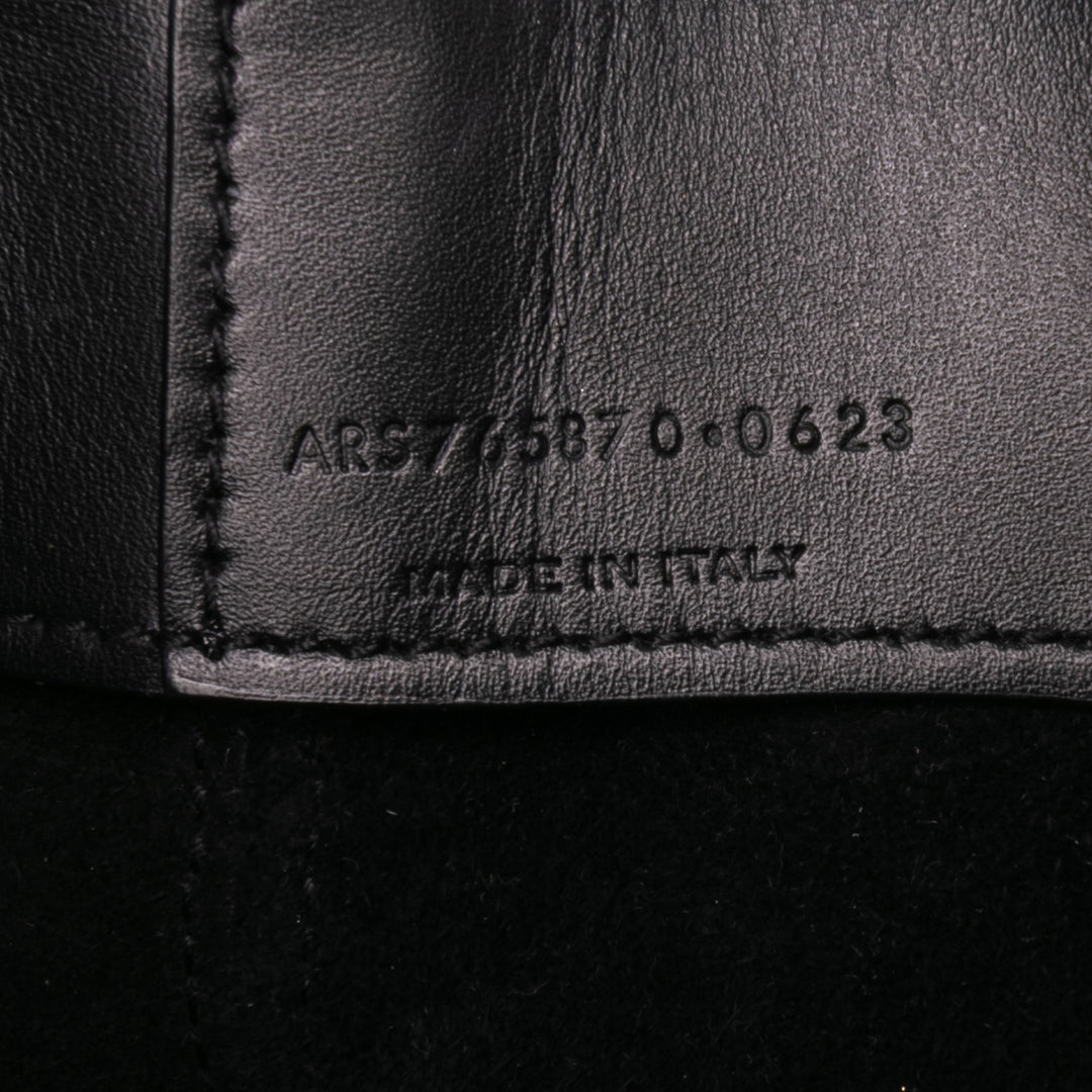 Saint Laurent Mini Shiny Cuir de veau Le 37 Bucket Bag Noir – GABY PARIS Authentique