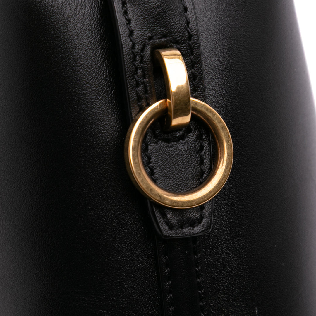 Saint Laurent Mini Shiny Cuir de veau Le 37 Bucket Bag Noir – GABY PARIS Authentique