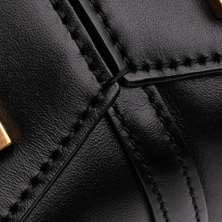 Saint Laurent Mini Shiny Cuir de veau Le 37 Bucket Bag Noir – GABY PARIS Authentique