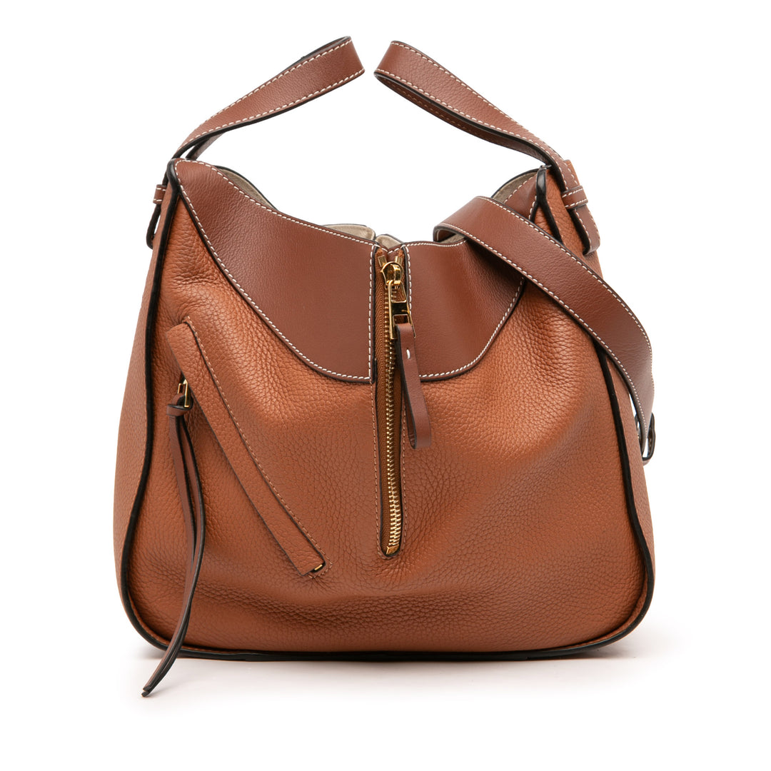 LOEWE Bicolore Hammock Sac Petit Marron – vue principale – GABY PARIS
