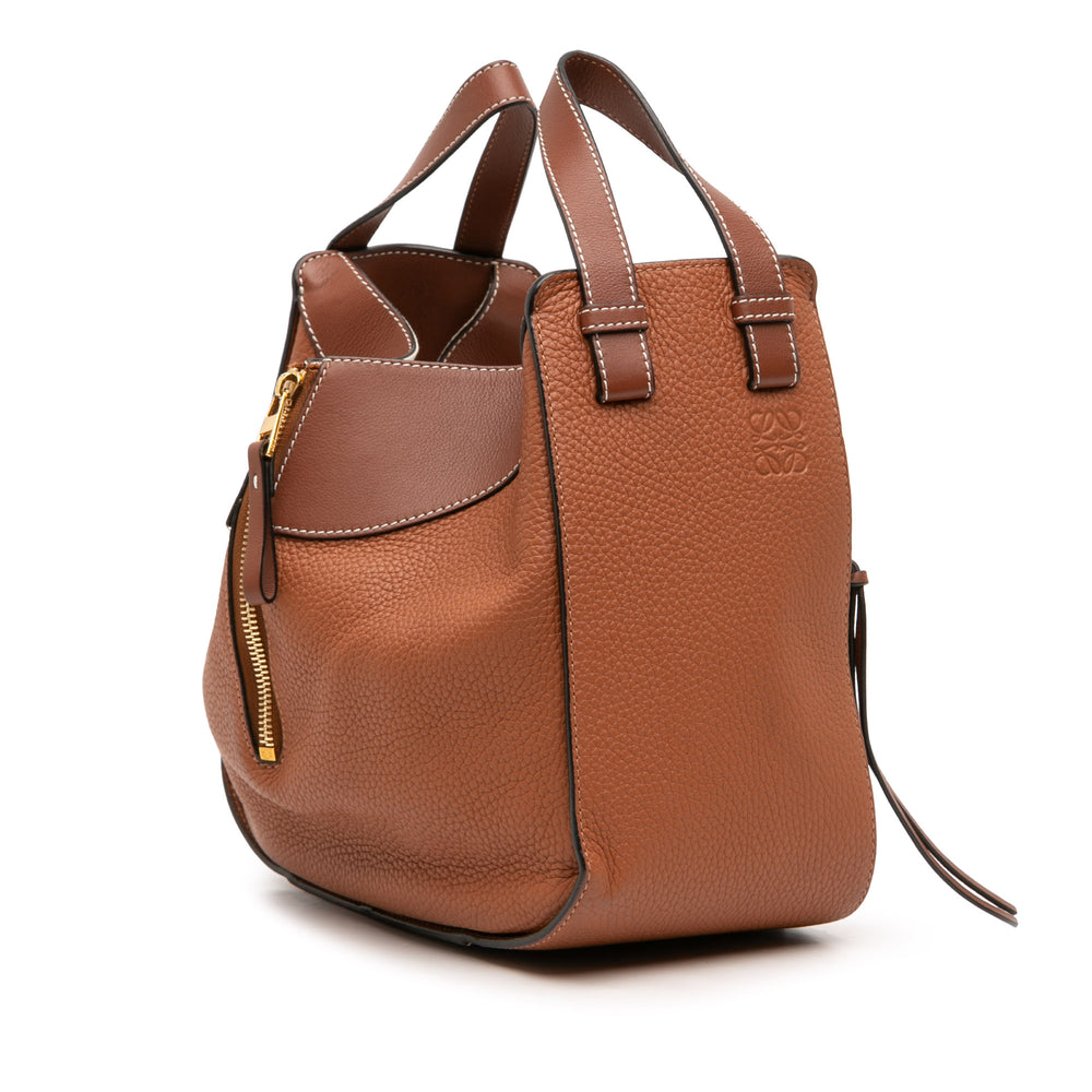 LOEWE Bicolore Hammock Sac Petit Marron – vue 2 – GABY PARIS