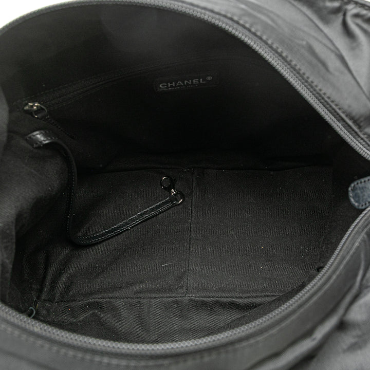 Paris New York Quilted Nylon Tote Black - Gaby Paris