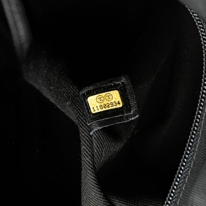 Paris New York Quilted Nylon Tote Black - Gaby Paris