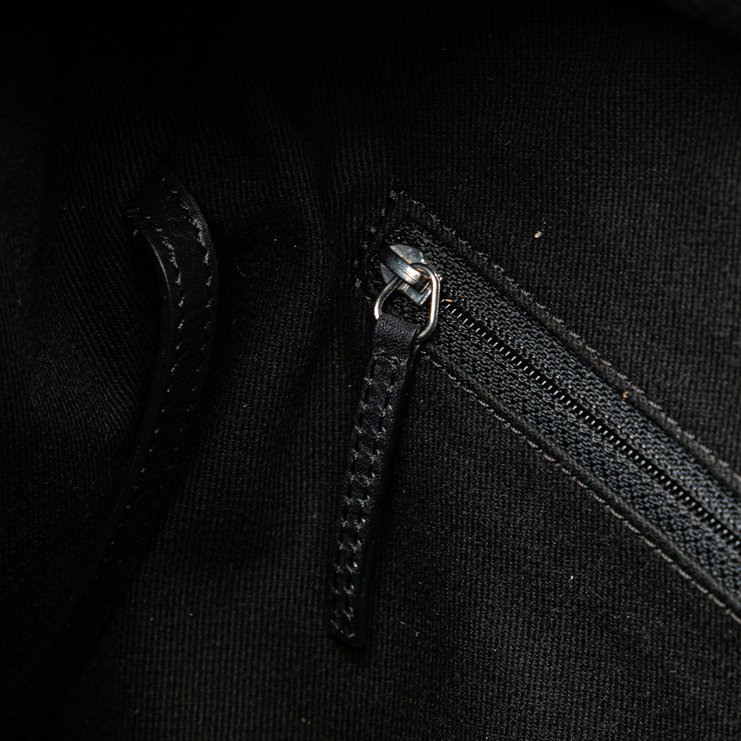 Paris New York Quilted Nylon Tote Black - Gaby Paris