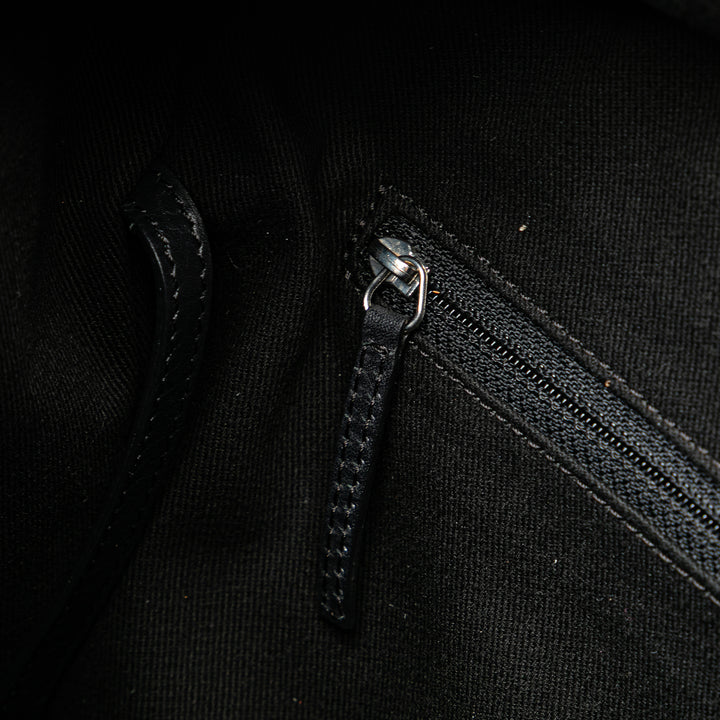 Paris New York Quilted Nylon Tote Black - Gaby Paris