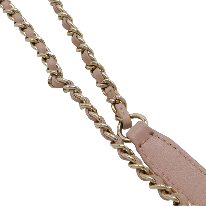 Chanel Mini Matelassé Sheepskin Beauty Lock à rabat