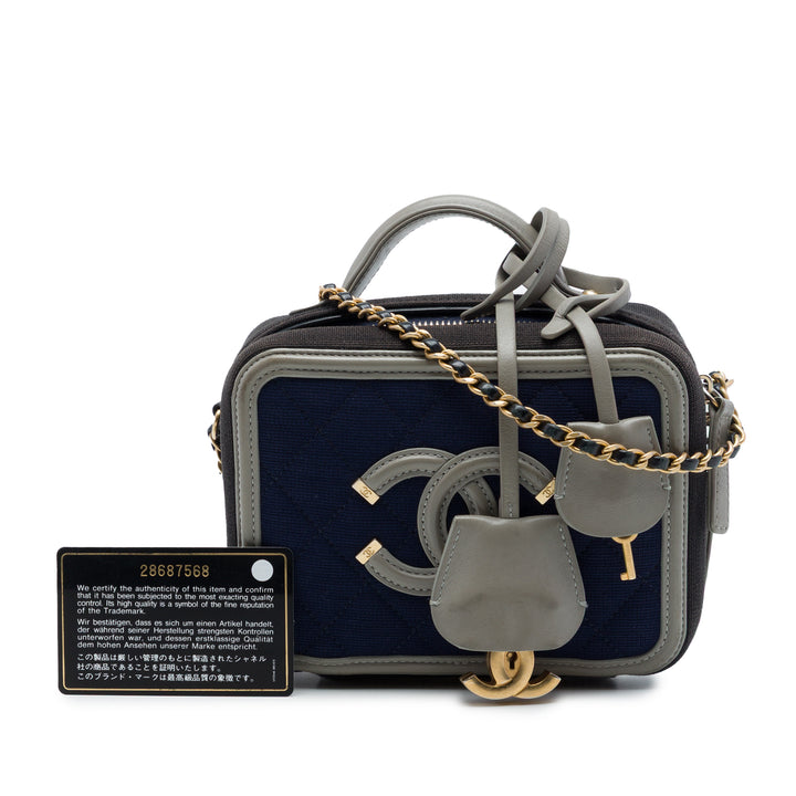 Jersey CC Filigree Vanity Petit Bleu