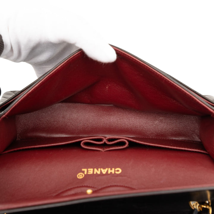 Chanel Medium Classic Cuir d’agneau Double rabat