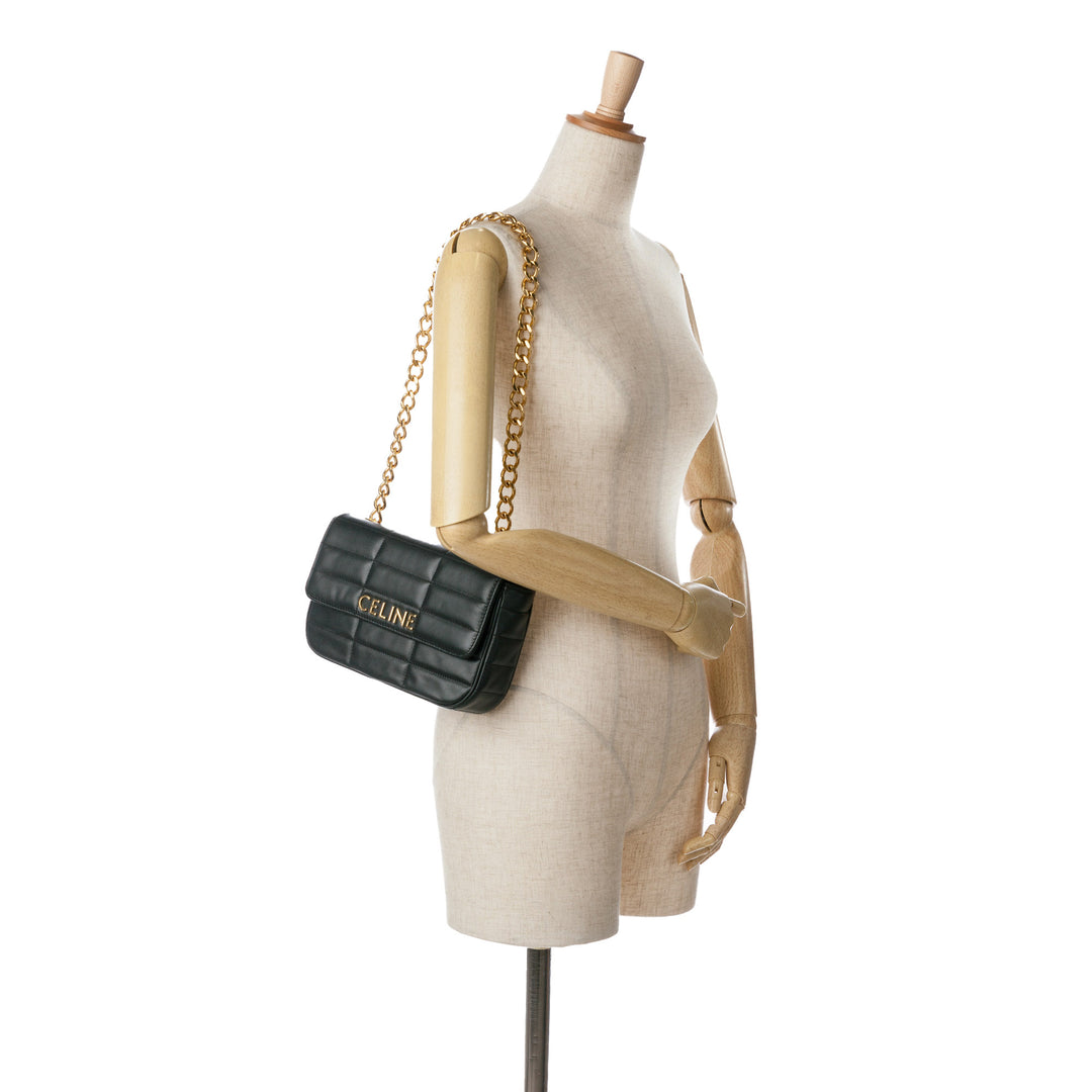 Monochrome Shoulder Bag Black - Gaby Paris