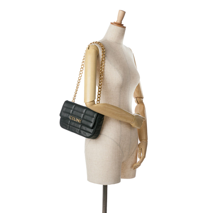Monochrome Shoulder Bag Black - Gaby Paris
