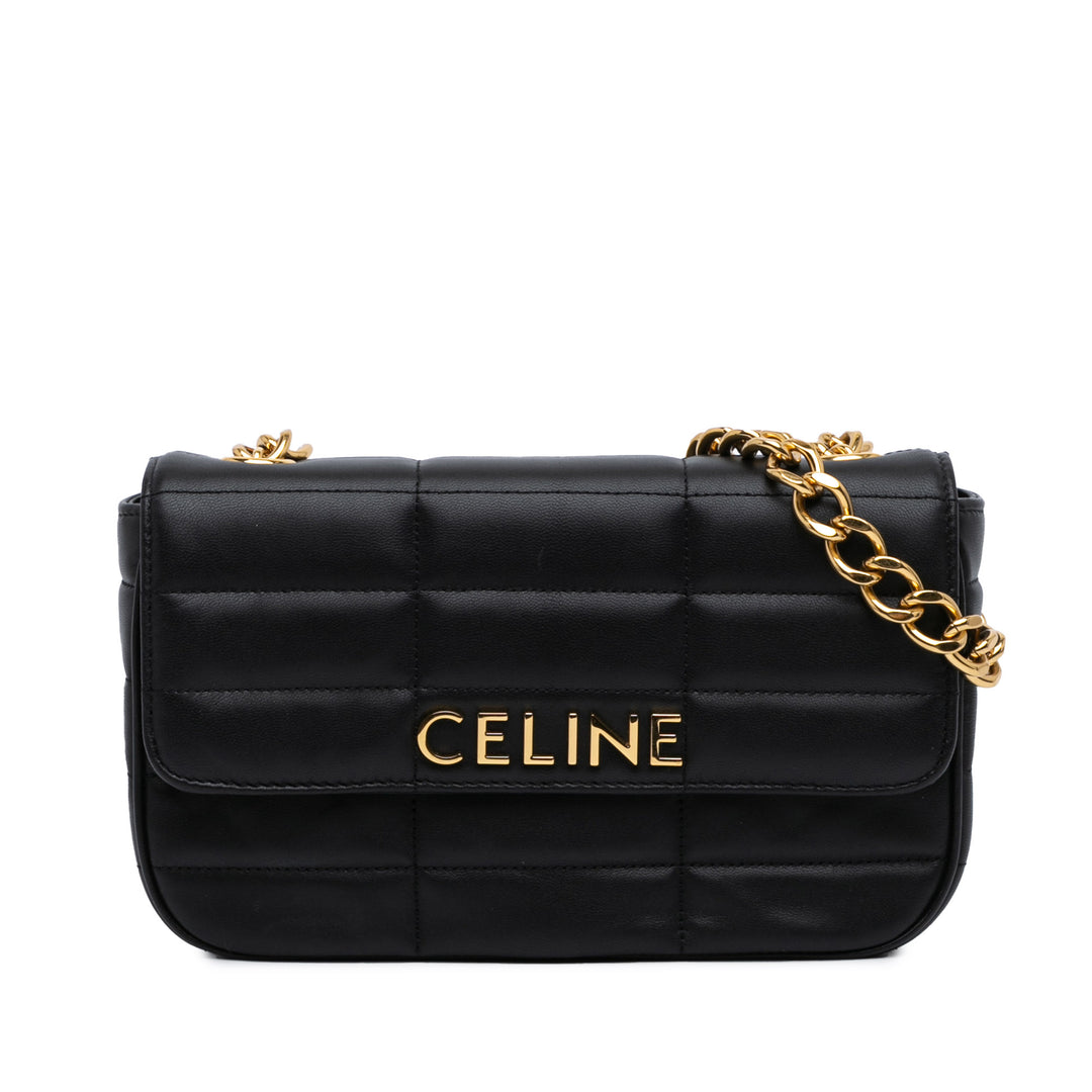 Monochrome Shoulder Bag Black - Gaby Paris