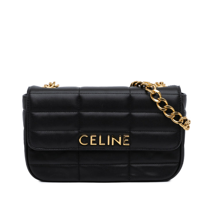 Monochrome Shoulder Bag Black - Gaby Paris