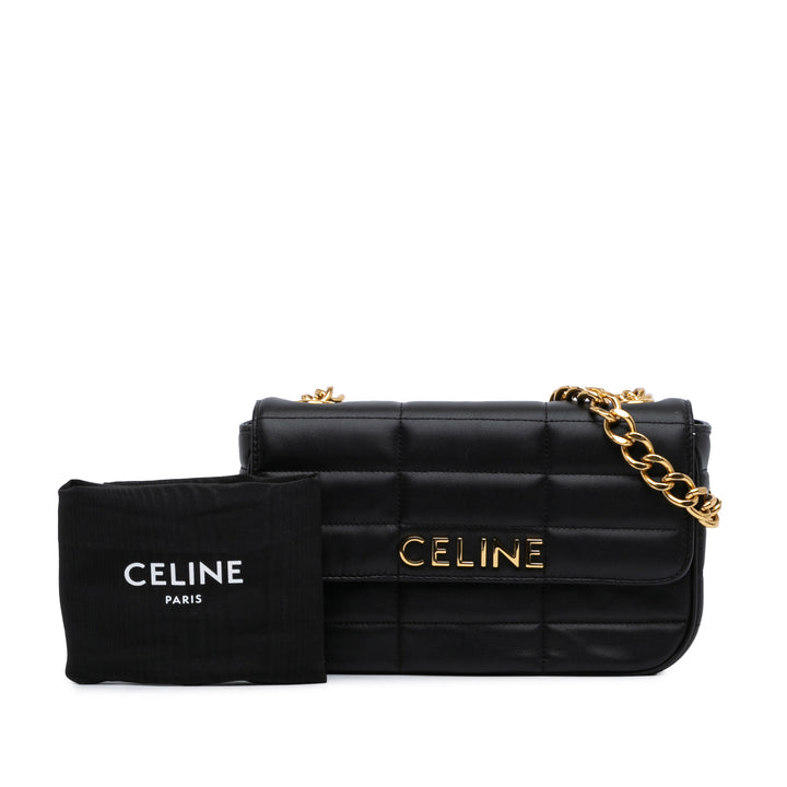 Monochrome Shoulder Bag Black - Gaby Paris