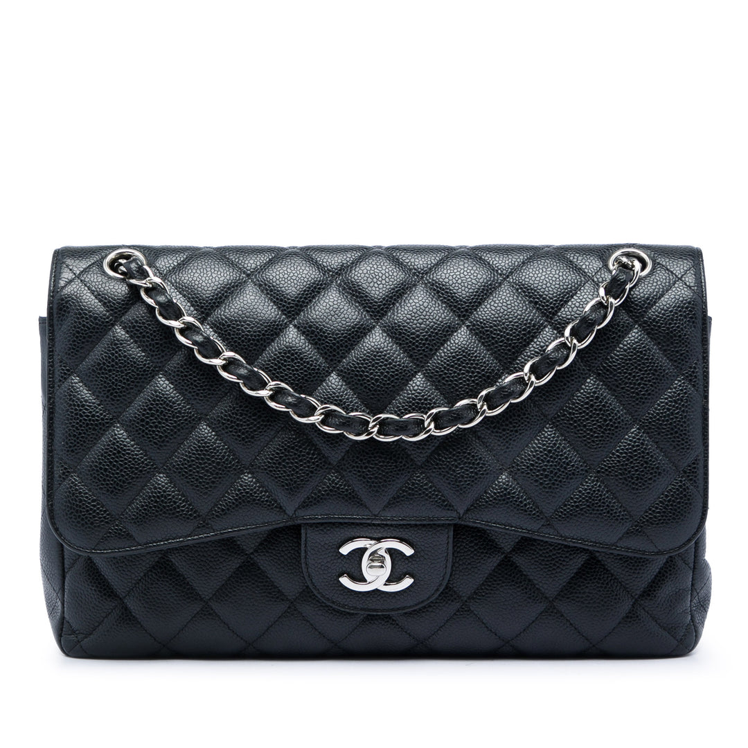 Chanel Jumbo Classic Caviar Double rabat
