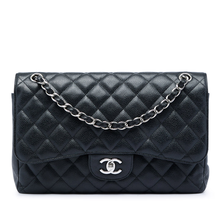 Chanel Jumbo Classic Caviar Double rabat