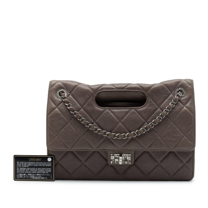 Chanel Paris Byzance Washed Take Away à rabat Jumbo Cuir d'agneau