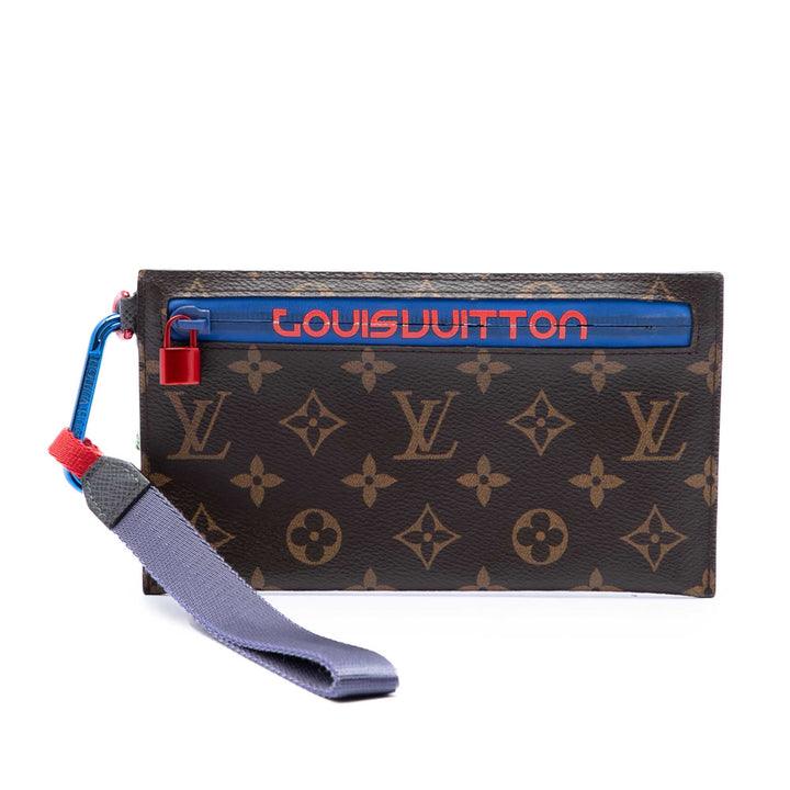 Outdoor Ruban Pochette Monogram Marron