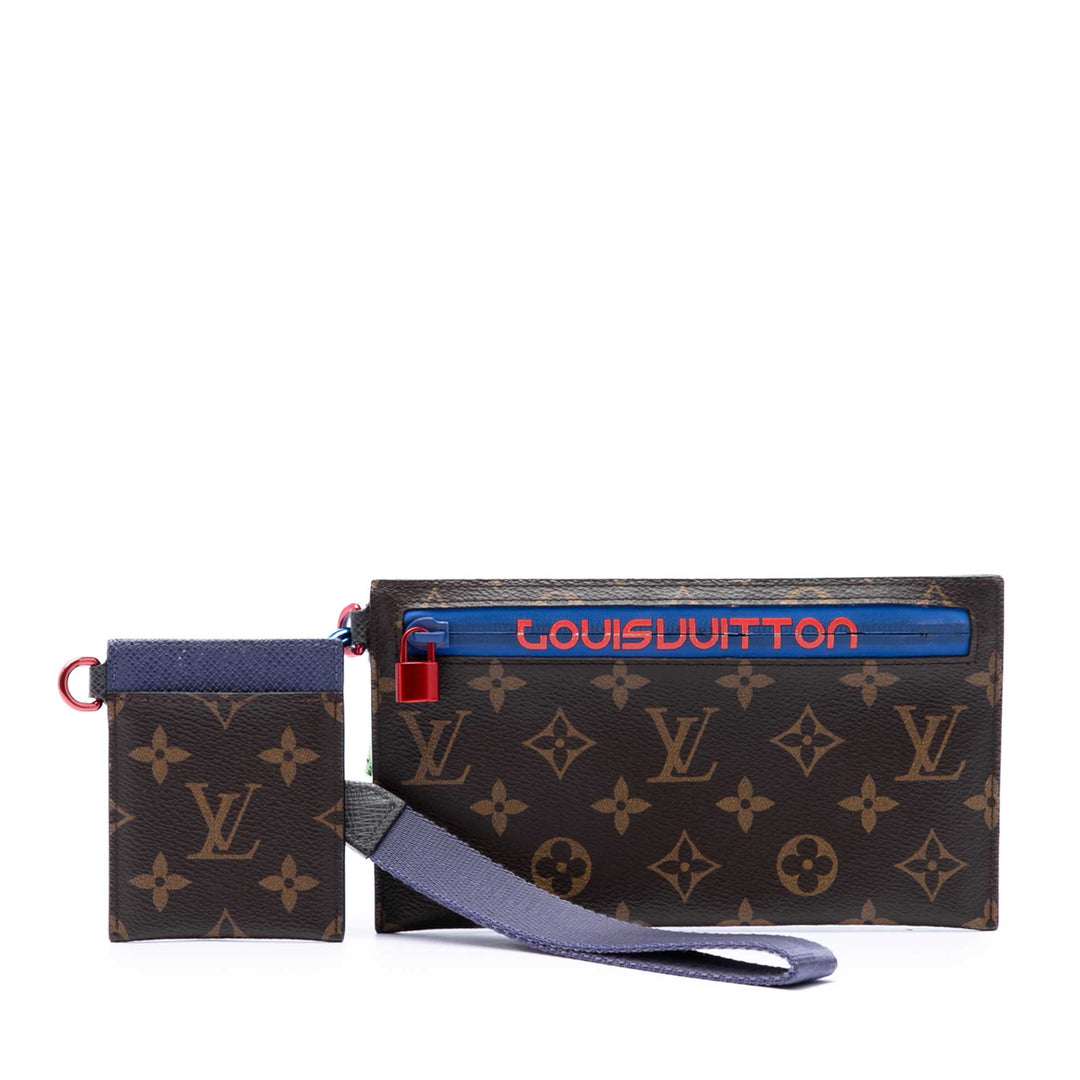Outdoor Ruban Pochette Monogram Marron