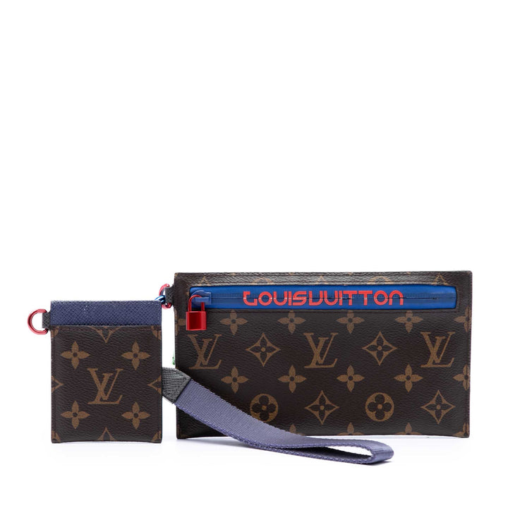 Outdoor Ruban Pochette Monogram Marron