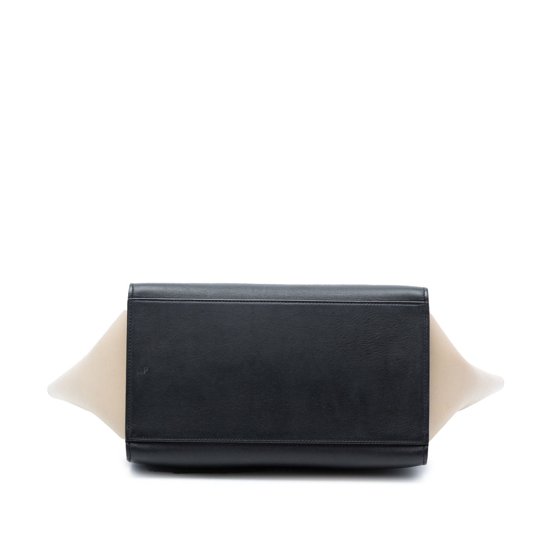 Celine Small Tricolor Cuir Trapeze Sac