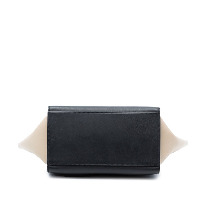 Celine Small Tricolor Cuir Trapeze Sac