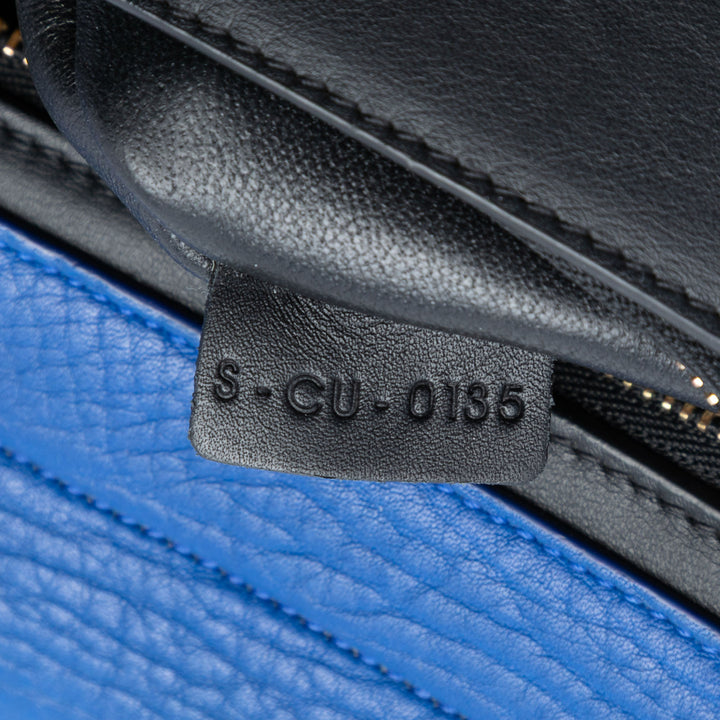 Celine Small Tricolor Cuir Trapeze Sac