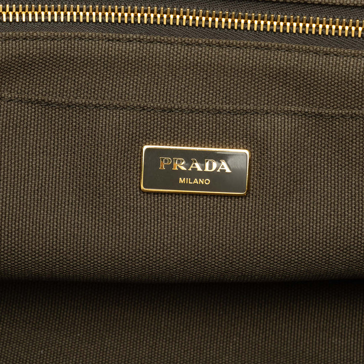 Prada Sac à main Canapa Bijoux Grand Vert – vue 5 – GABY PARIS