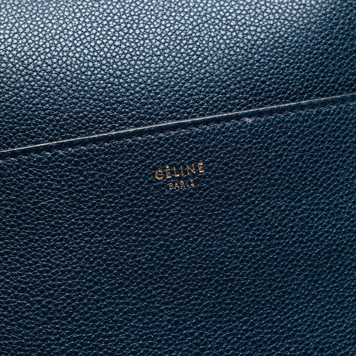 Celine Medium Soft Cuir de veau grainé Seau Sangle Bucket Sac