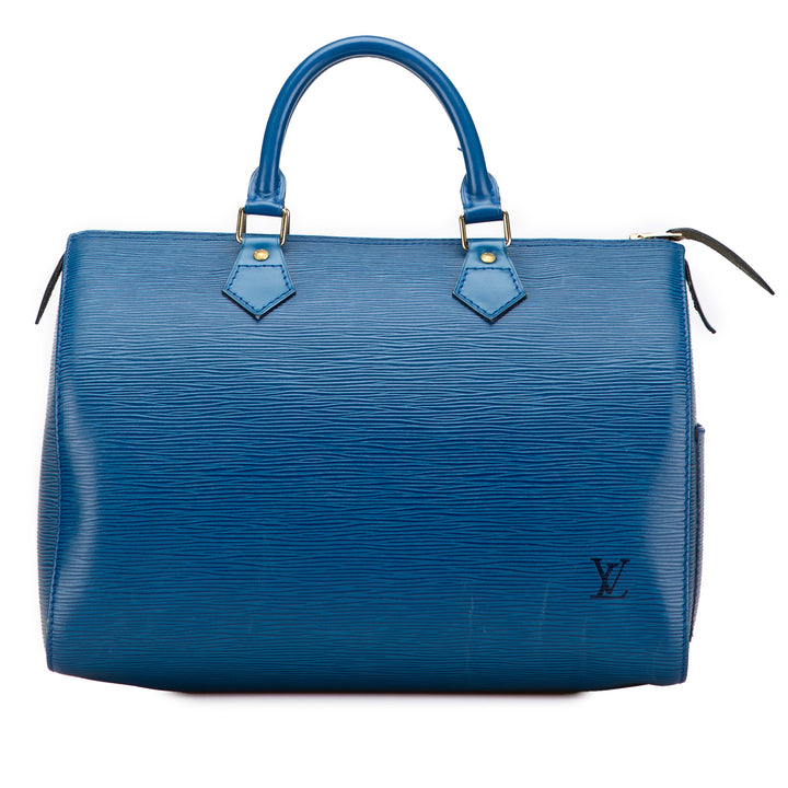 Louis Vuitton Epi Speedy 30 Bleu