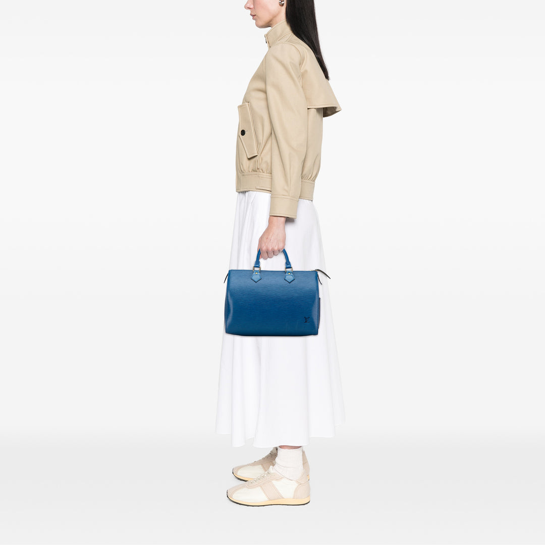 Louis Vuitton Epi Speedy 30 Bleu