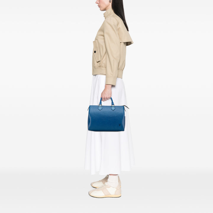 Louis Vuitton Epi Speedy 30 Bleu