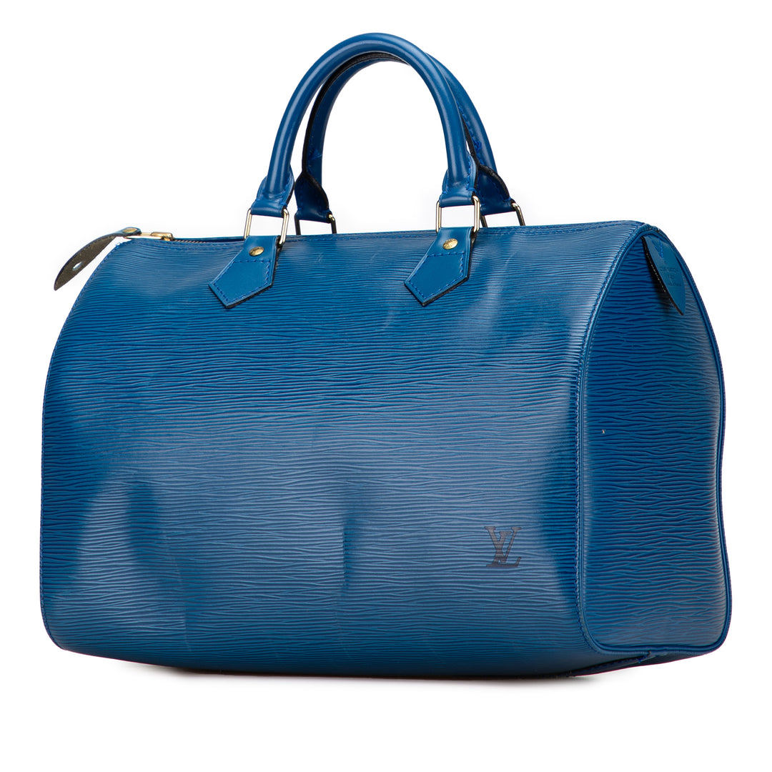 Louis Vuitton Epi Speedy 30 Bleu