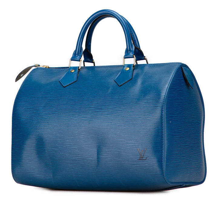 Louis Vuitton Epi Speedy 30 Bleu