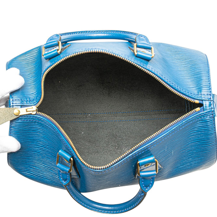 Louis Vuitton Epi Speedy 30 Bleu