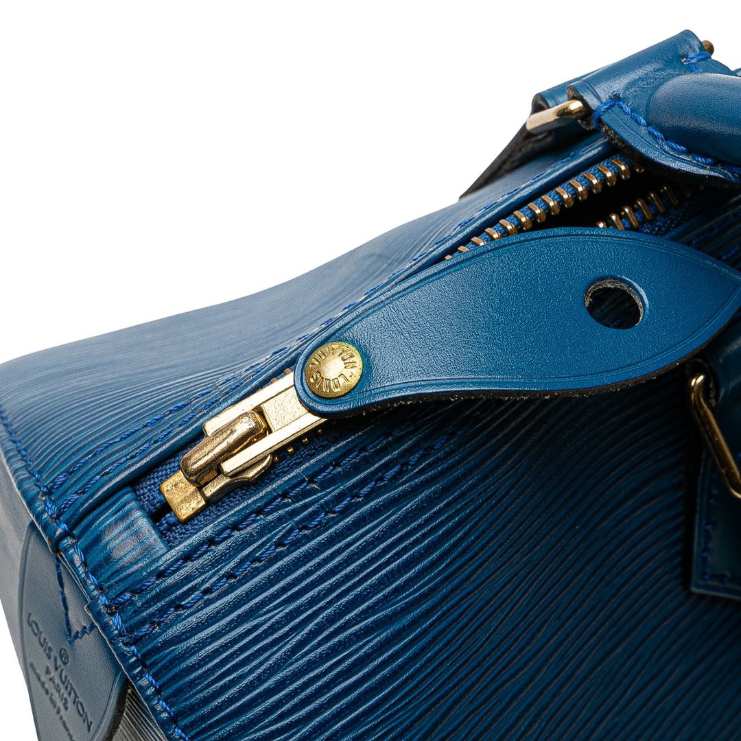 Louis Vuitton Epi Speedy 30 Bleu