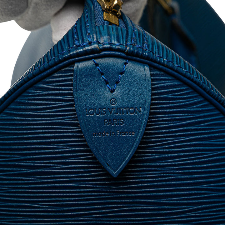 Louis Vuitton Epi Speedy 30 Bleu