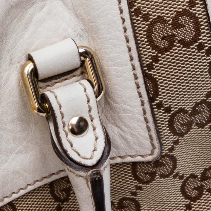 GG Canvas Trophy Boston Bag Brown - Gaby Paris