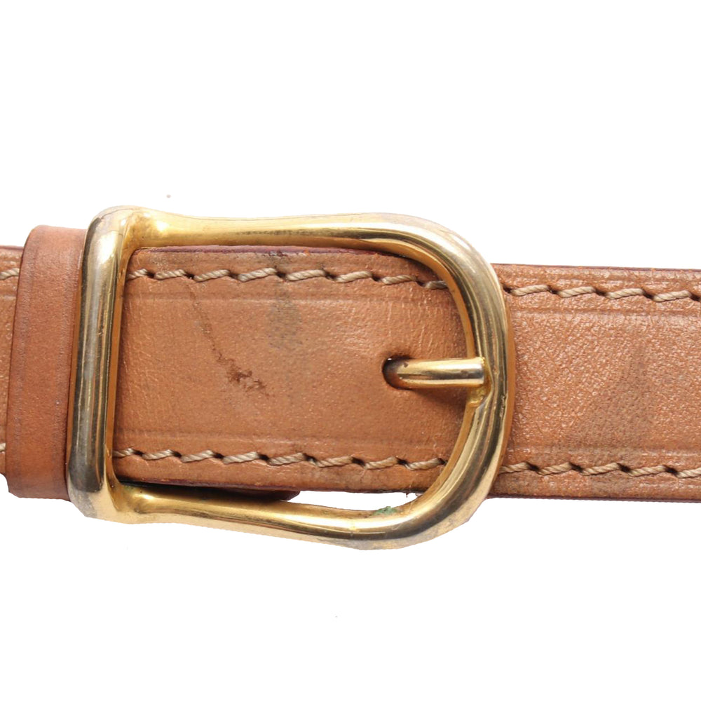 Macadam Coated Canvas Crossbody Brown - Gaby Paris