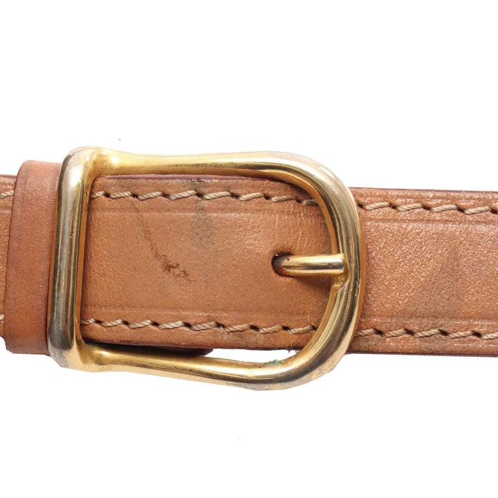 Macadam Coated Canvas Crossbody Brown - Gaby Paris