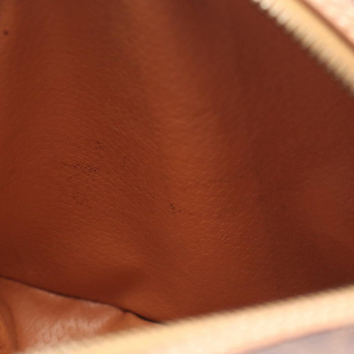 Macadam Coated Canvas Crossbody Brown - Gaby Paris