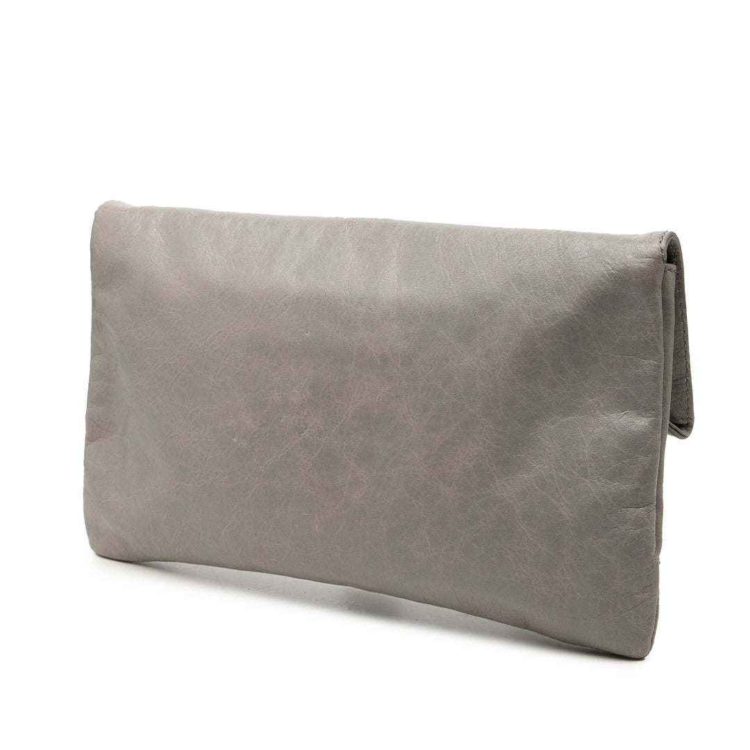 Motocross Giant 12 Enveloppe Pochette Cuir d'agneau Gris