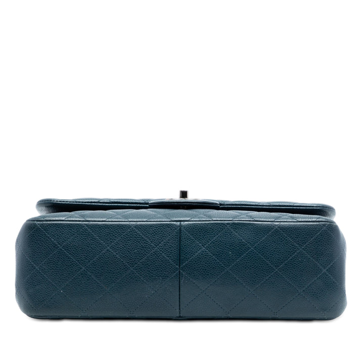 Chanel Classic Double rabat Jumbo Cuir caviar