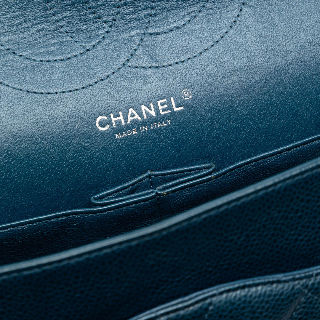 Chanel Classic Double rabat Jumbo Cuir caviar