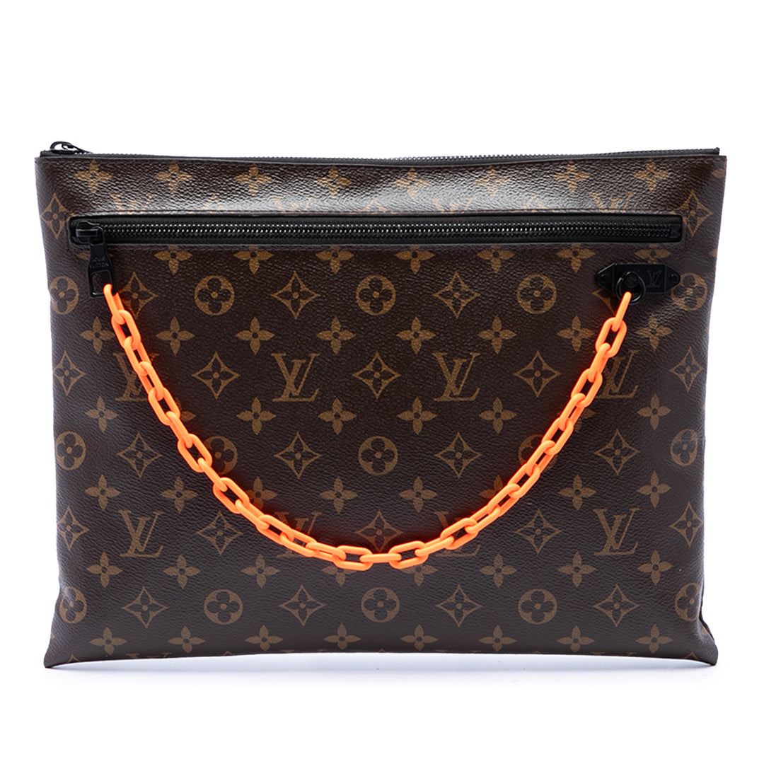 Solar Ray A4 Pochette Monogram Marron