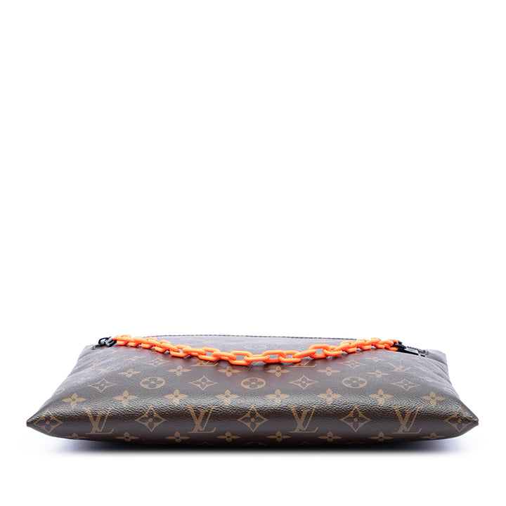Solar Ray A4 Pochette Monogram Marron