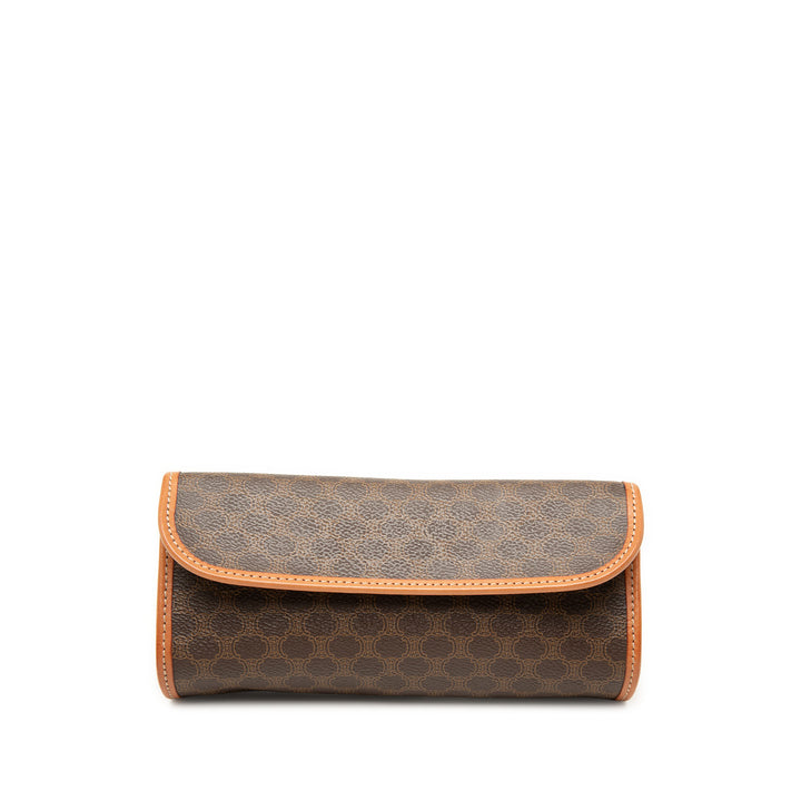Celine Pochette Macadam Toile enduite Marron – vue principale – GABY PARIS