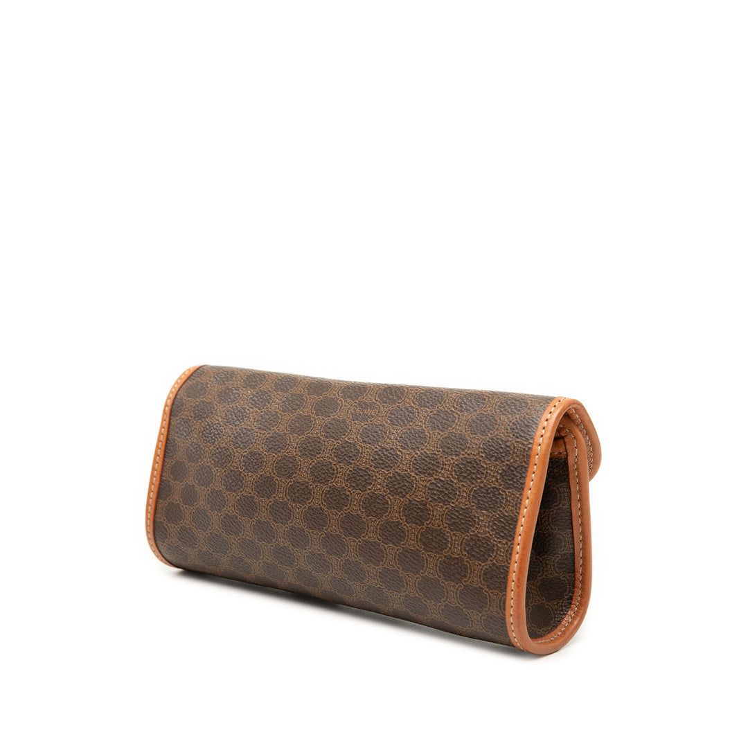 Celine Pochette Macadam Toile enduite Marron – vue 2 – GABY PARIS